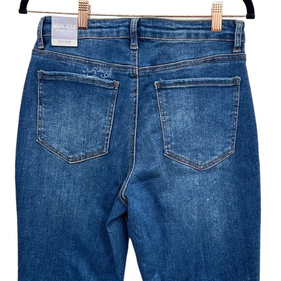 Wax Jean Collection NWT Stretch High-Rise Mom Jeans Size 5 / 27 - Picture 3 of 7